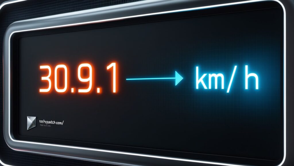 309.1 km/h to mph