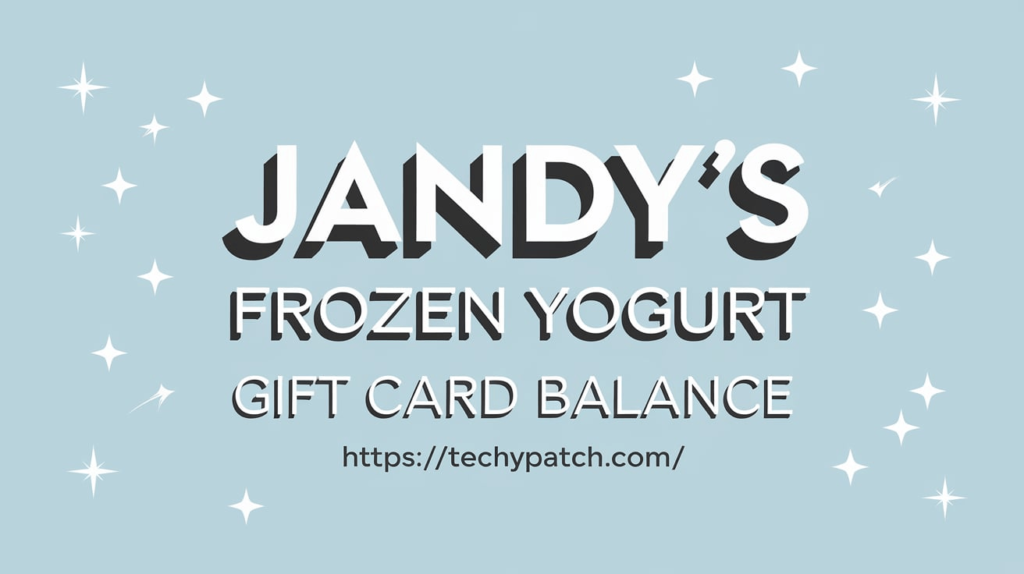 Jandy's Frozen Yogurt Gift Card Balance