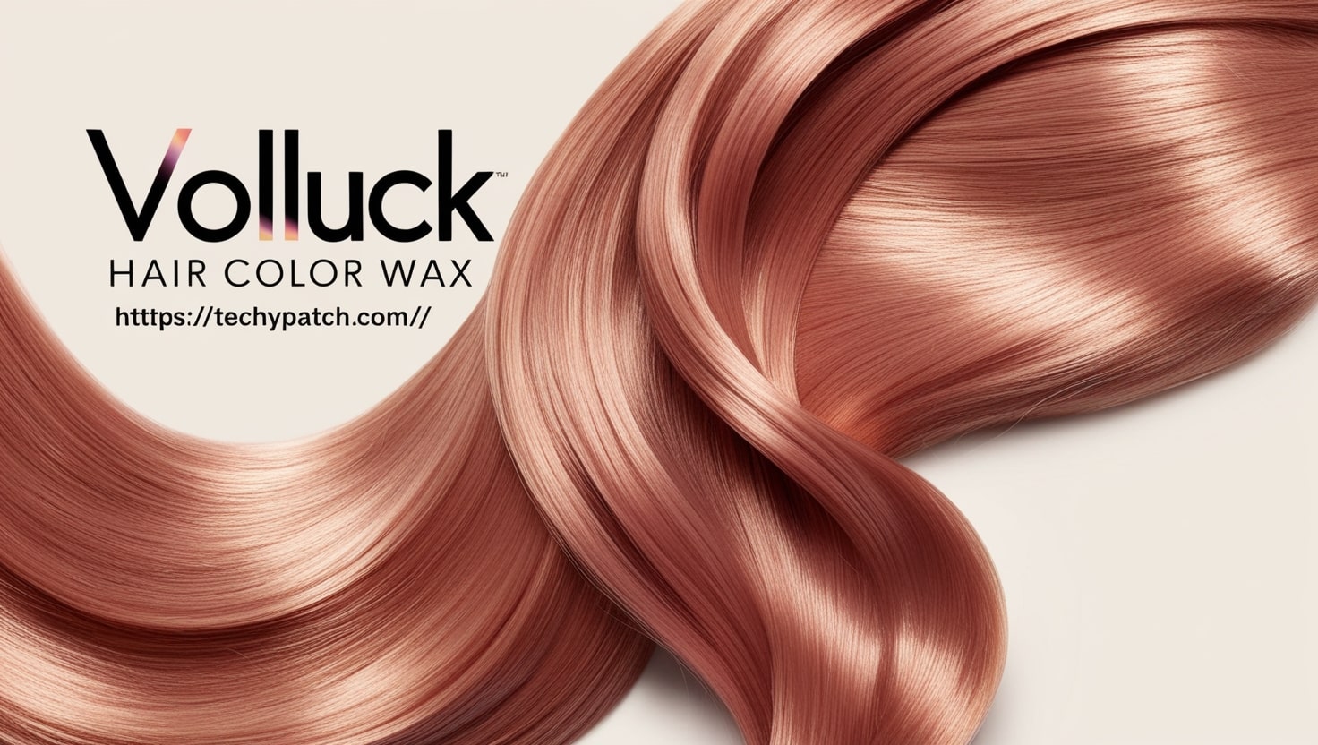 Volluck Hair Color Wax Temporary Hair Color Rose Gold