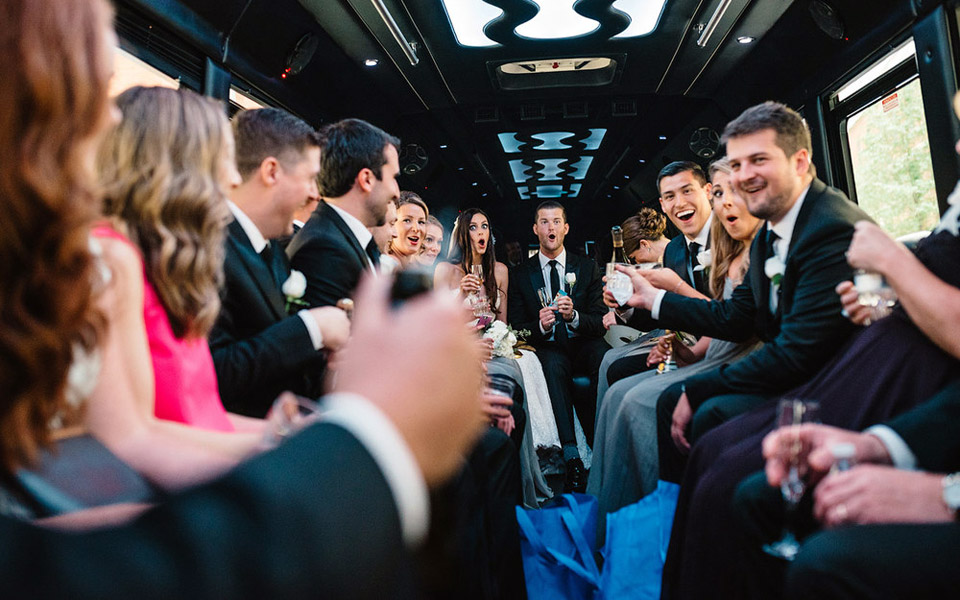 Party buses for wedding