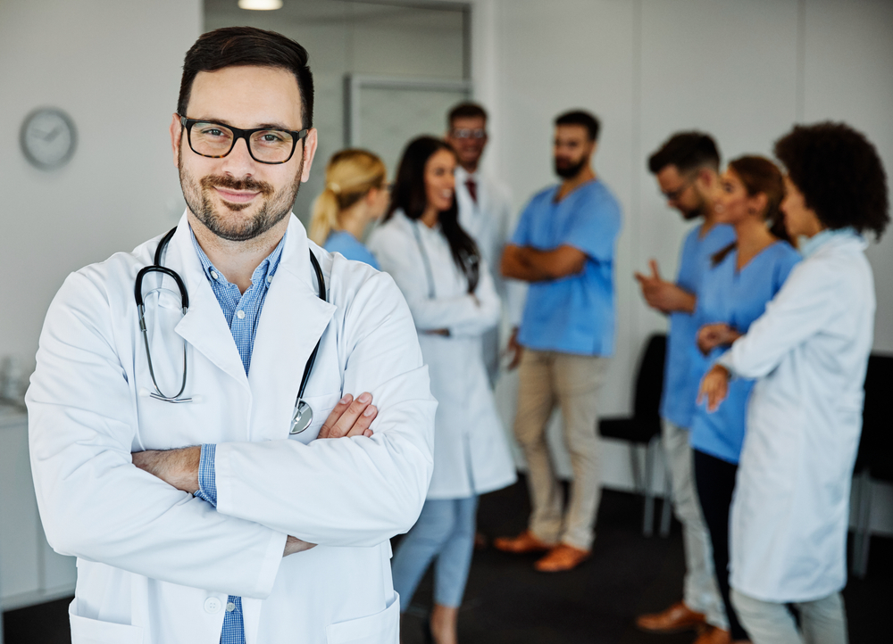 Doctors wearing medical uniform