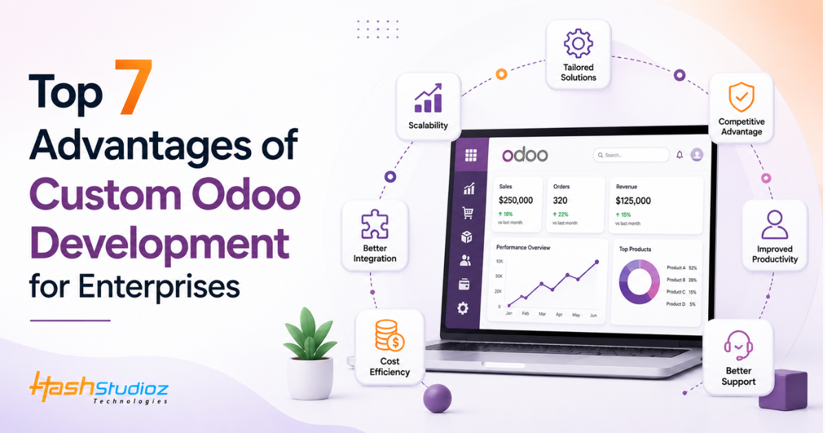 Top 7 Advantages of Custom Odoo Development for Enterprises