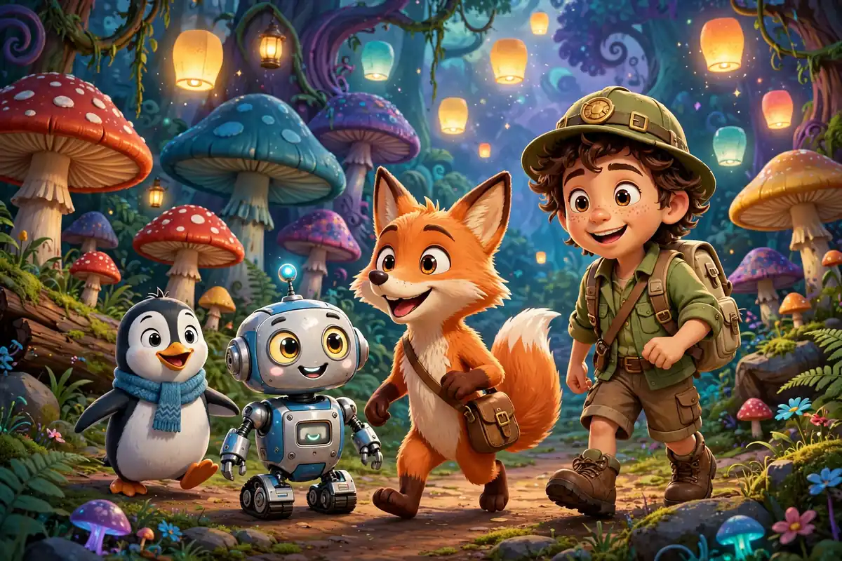 Cartoon animal characters from kids movies